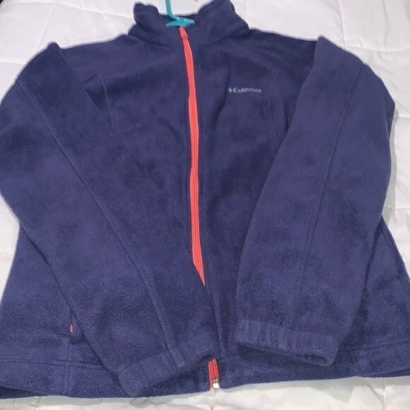 Columbia Womens Medium Purple Full-Zip Fleece Jacket - Picture 2 of 11
